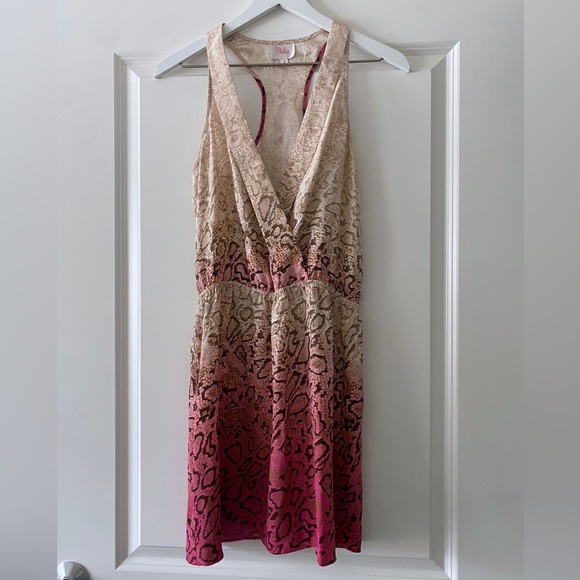 Parker 100% Silk Sleeveless Hombre Dress - Picture 3 of 7